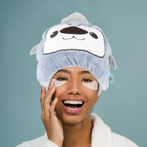 Gorro De Secado De Cabello Con Diseño Animado Grueso