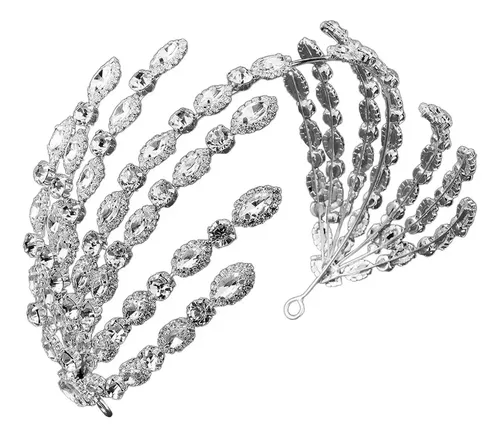 Diadema Nupcial Para Boda, Corona, Tiara, Vestido Estilo C