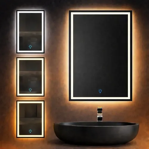 Espejo Led Lumens Rectangular 70x90cm Frío+cálido+neutro