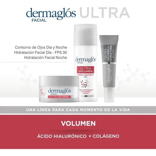 Crema Dermaglós Hidratante De Día Fps30 Ultra Volumen X50g