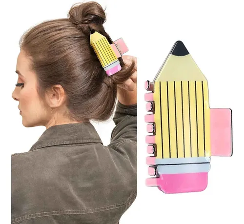Pinzas Para El Pelo Con Forma De Lápiz, Divertidas Pinzas Pa