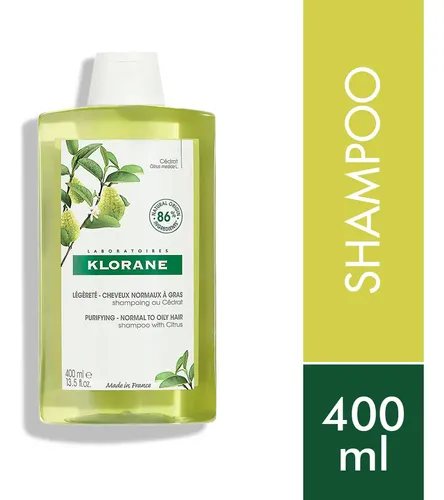 Shampoo Klorane Cedrat Cabello Tendecia A Graso X 400 Ml