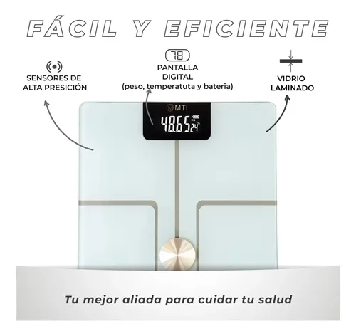 Balanza Digital Baño Inteligente Bluetooth Personal Corporal
