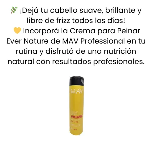 Crema Peinar Hidratante Anti Frizz Ever Nature Mav X 250ml