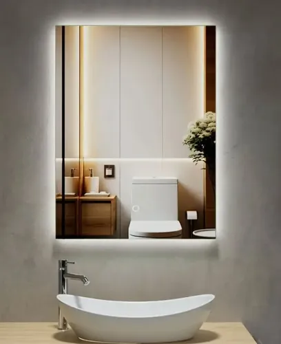 Espejo Rectangular Touch Led 100 X 50 Cm