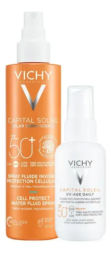 Vichy Capital Soleil Combo Spray Corporal + Uv Age Daily