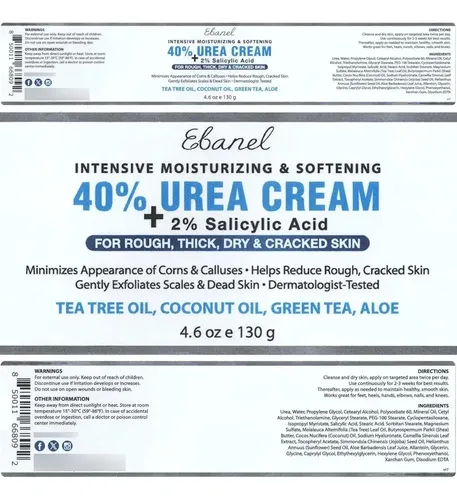 /crema De Urea Ebanel 40% Más Ácido Salicílico, 2%,\.
