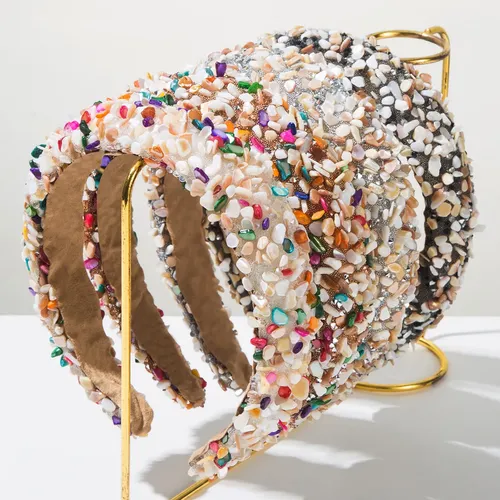 Aro Barroco Con Gemas Multicolores Para El Pelo, Diadema A L