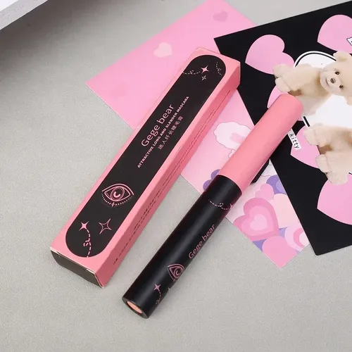 Mascara Pestañas Pincel Precision Fibra Alargadora Gege Bear Color Negro