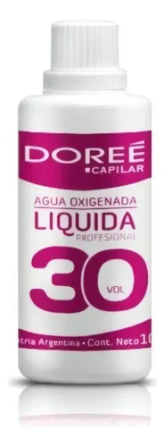 Agua Oxigenada Liquida Doree Volumen 30 100ml (6088) Tono decolorante