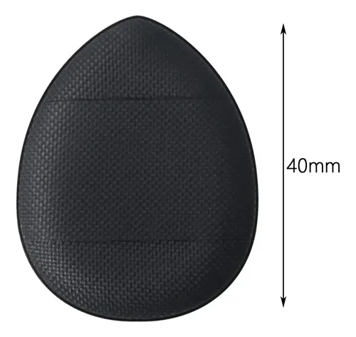Esponja De Mezcla Suave Para Polvo De Dedo, 5 Piezas, Negro