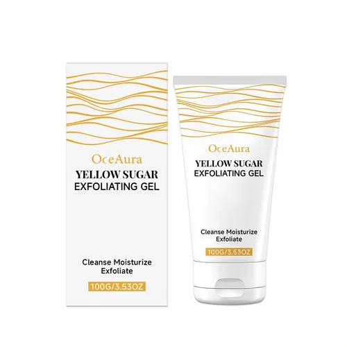Gel Exfoliante De Azúcar Moreno: Limpieza Facial Suave, W