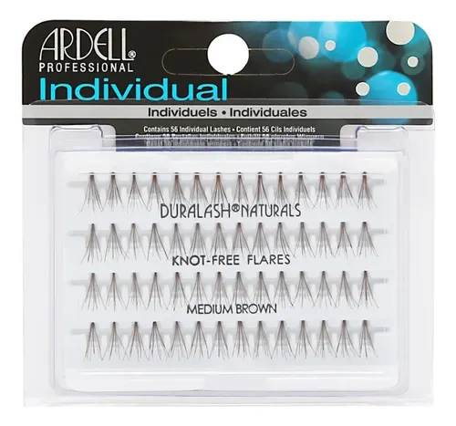 Pestañas Postizas Ardell Pelo Individuales Medium Brown X 56
