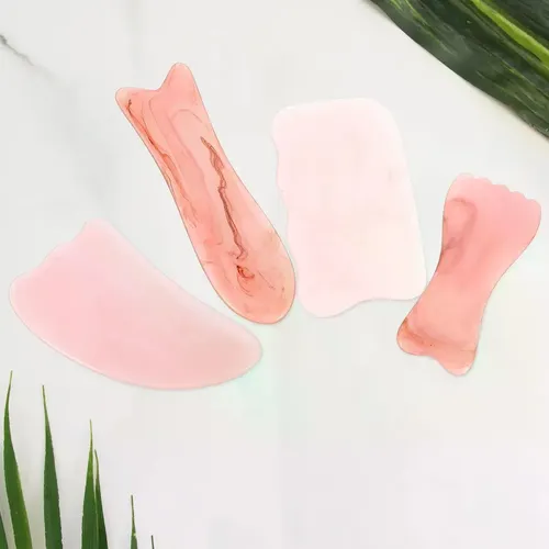 Tablas De Masaje Gua Sha Port Tiles, 4 Piezas, Raspado Manua