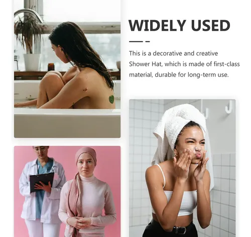 Gorro De Baño De Tres Capas, Resistente Al Agua, Estampado