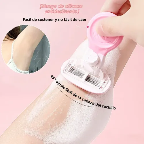 2pzs Flawless Depilador Rasuradora Intima Mujer Rosa ./