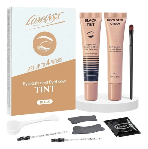 Kit De Color De Pestañas Lomansa 8 Ml Negro