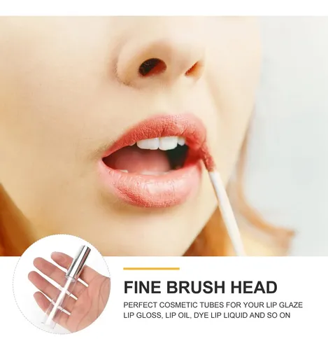 Tubos De Brillo De Labios Vacíos 10ml Transparente Con Tapa