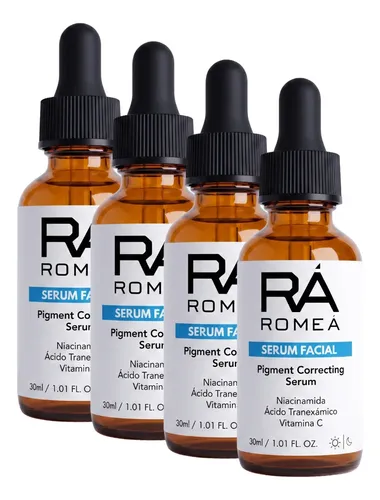 Serum Niacinamida Romea Tranexamico Vitamina C 30ml Pack 4×3