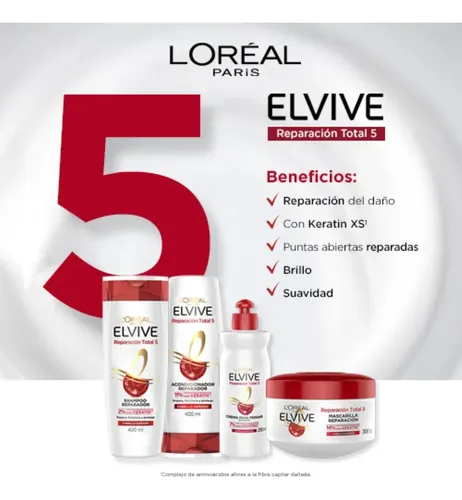 Shampoo Rt5 Keratin Elvive Loreal Paris 750 Ml