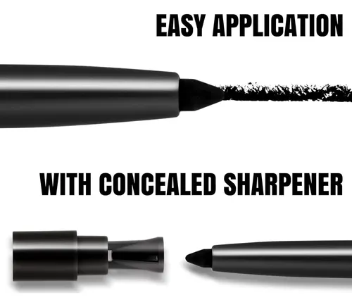 Lápiz Delineador Gel De Larga Duración Heci Beauty Negro