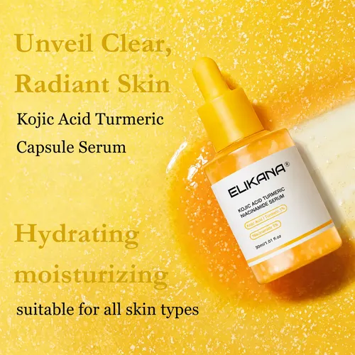 Set Sérum Y Crema Facial Ácido Kójico Cúrcuma