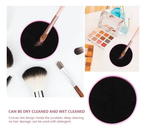 Set De 4 Esponjas Para Limpiar Brochas De Sombra Y Maquillaj