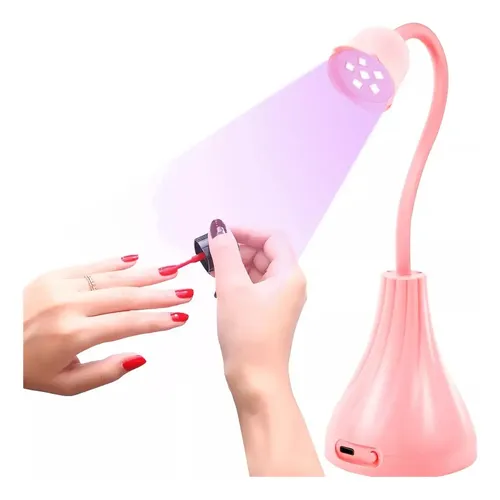 Lampara Flor 12w 6 Uv Led Manicura Secador Uñas City Girl