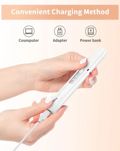Depiladora Eléctrica Cejas Recargable Con Luz Led