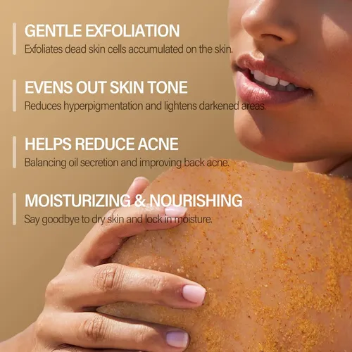 Exfoliante Corporal Mosrrou Turmeric Con Vitamina C, Colágen