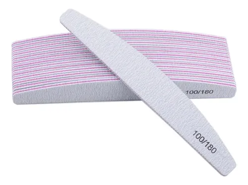 Limas Para Uñas Afines Blancas Pack 10 Lima De Uña 100/180