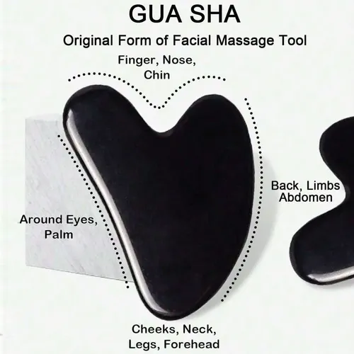 Kit De Masaje Facial Ice Roller Y Gua Sha 3 Herramientas +