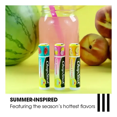 Chapstick I Love Summer Collection Lemonade Rosa, Duraznos Y