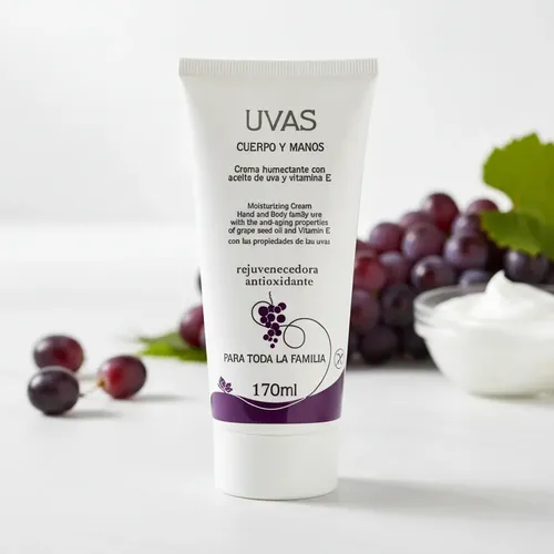 Crema Cuerpo Y Manos 170ml Uvas Apta Celíacos