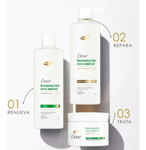 Acondicionador Dove Humectación + Coco Antioxi 650ml