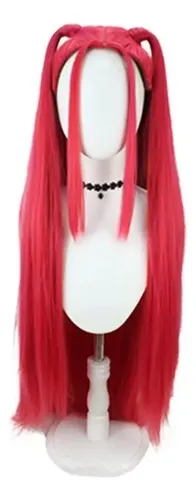 Peluca Larga Cosplay Con Trenza Estilo K-pop Sintética