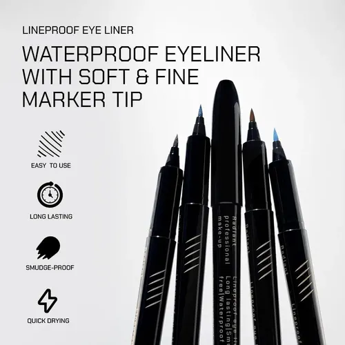 Delineador Líquido Radiant Professional 01 Black