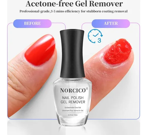 Removedor De Esmalte En Gel Norcico 15ml Sin Acetona