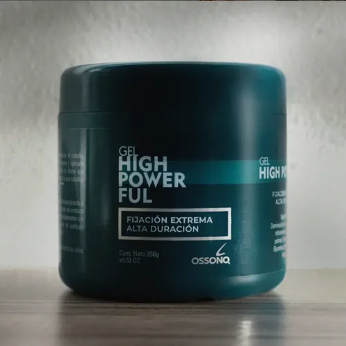 12 Gel For Men Ossono X 250grs High Powerfull Peluqueria