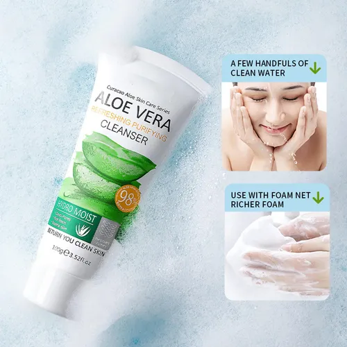 Limpador Facial Aloe Humectante Limpieza Poros