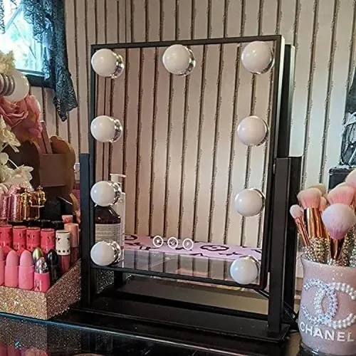 Espejo De Maquillaje Nusvan Con 9 Luces Led Regulables