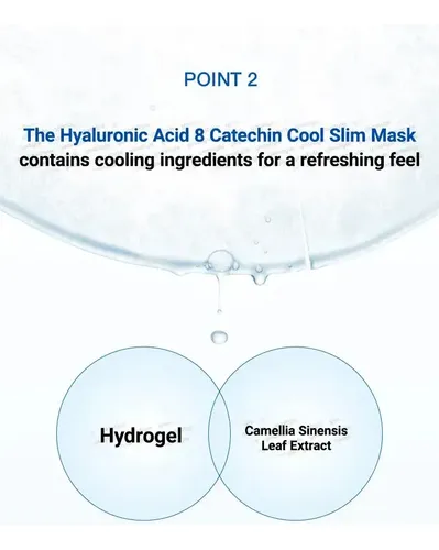 Anua Hyaluronic Acid 8 Catechin Cool Slim Mask Hidratante