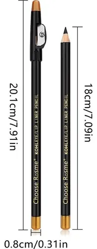 Set 5 Lápices Cejas Feicuiyun Marrón Oscuro Waterproof