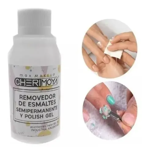 Removedor De Esmalte Semipermanente Cherimoya Uñas Gel 120ml