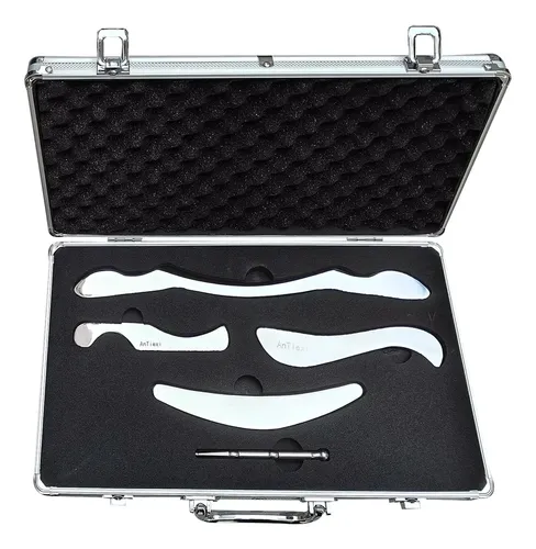 Set 5 Herramientas Gua Sha Acero Para Masaje Y Terapia