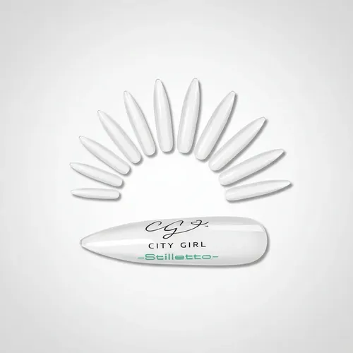 Tips Soft Gel Press On Uñas Bolsa City Girl 600u