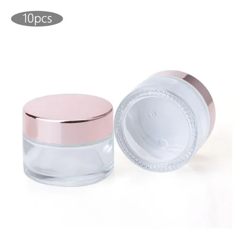 10x Frascos De Vidrio Para Cosméticos Frascos De 10g
