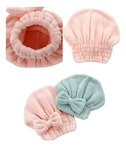 Gorro Toalla Microfibra Secado Rápido Del Cabello Antifrizz