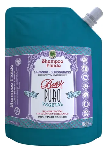 Shampoo Fluido Sachet Lavanda Lemongrass 380ml Boti-k