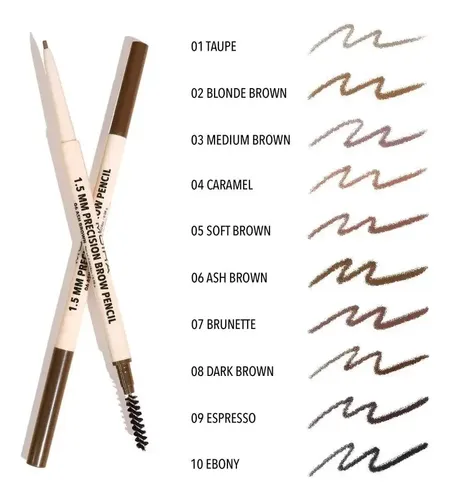 Lápiz Retráctil Para Ceja Precision Brow Pencil Moira 001 Taupe
